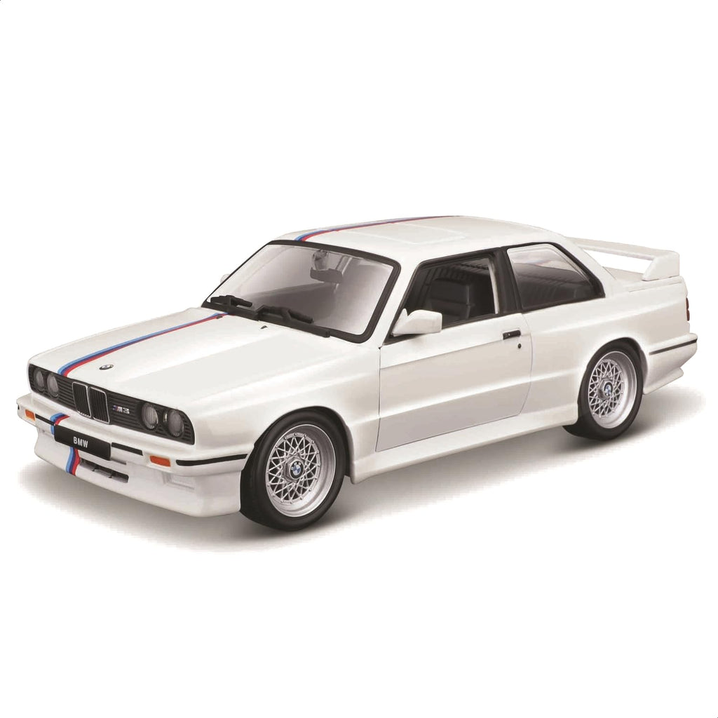 Bburago (E30 May Cheong Group 1:24 BMW M3 1988 White Car for Children from 3 Years 21100W, L