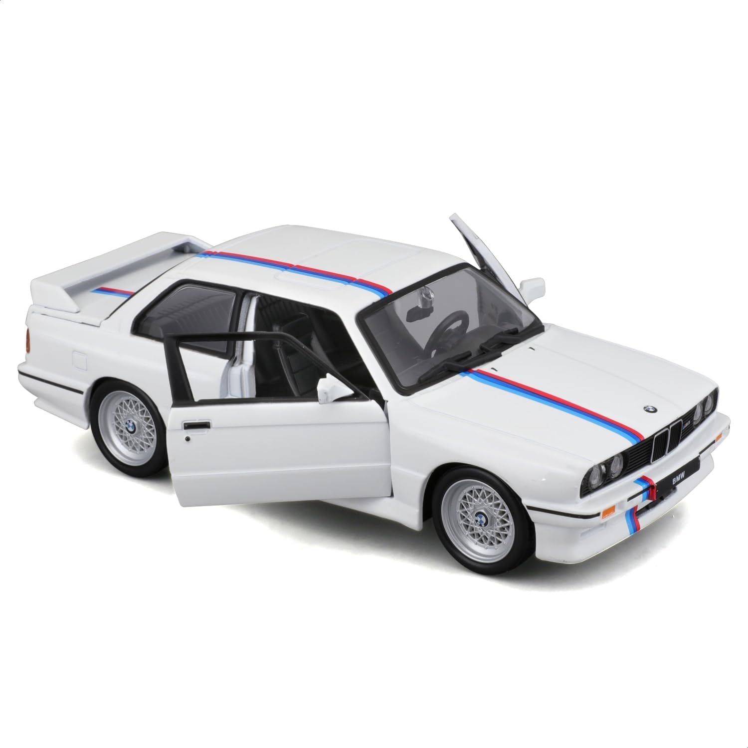 Bburago (E30 May Cheong Group 1:24 BMW M3 1988 White Car for Children from 3 Years 21100W, L