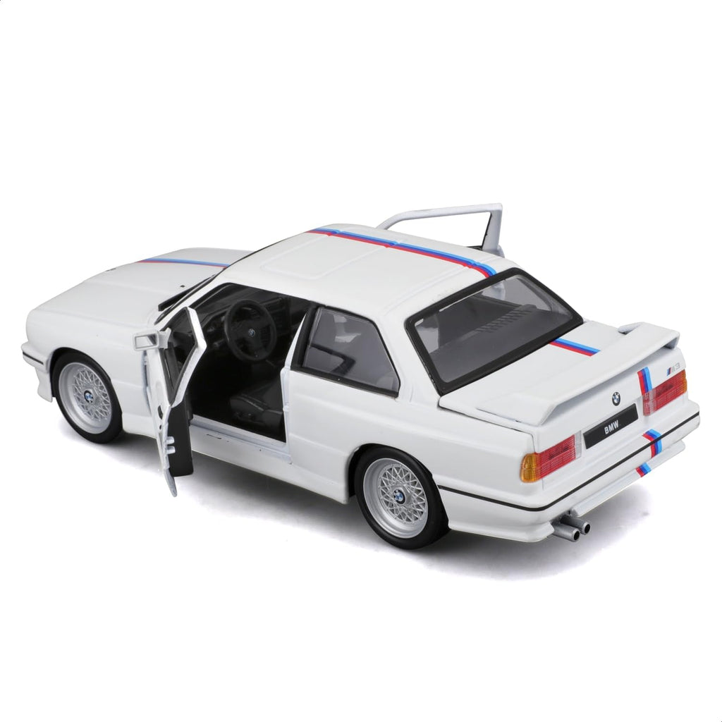 Bburago (E30 May Cheong Group 1:24 BMW M3 1988 White Car for Children from 3 Years 21100W, L