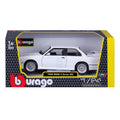 Bburago (E30 May Cheong Group 1:24 BMW M3 1988 White Car for Children from 3 Years 21100W, L