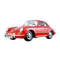 Burago Porsche 356B Coupe (1961) in Red (1:24 scale)