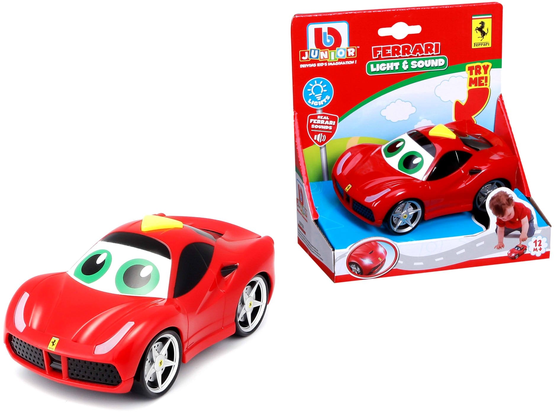BB Junior Play & Go Ferrari Light & Sound 488 GTB Vehicle