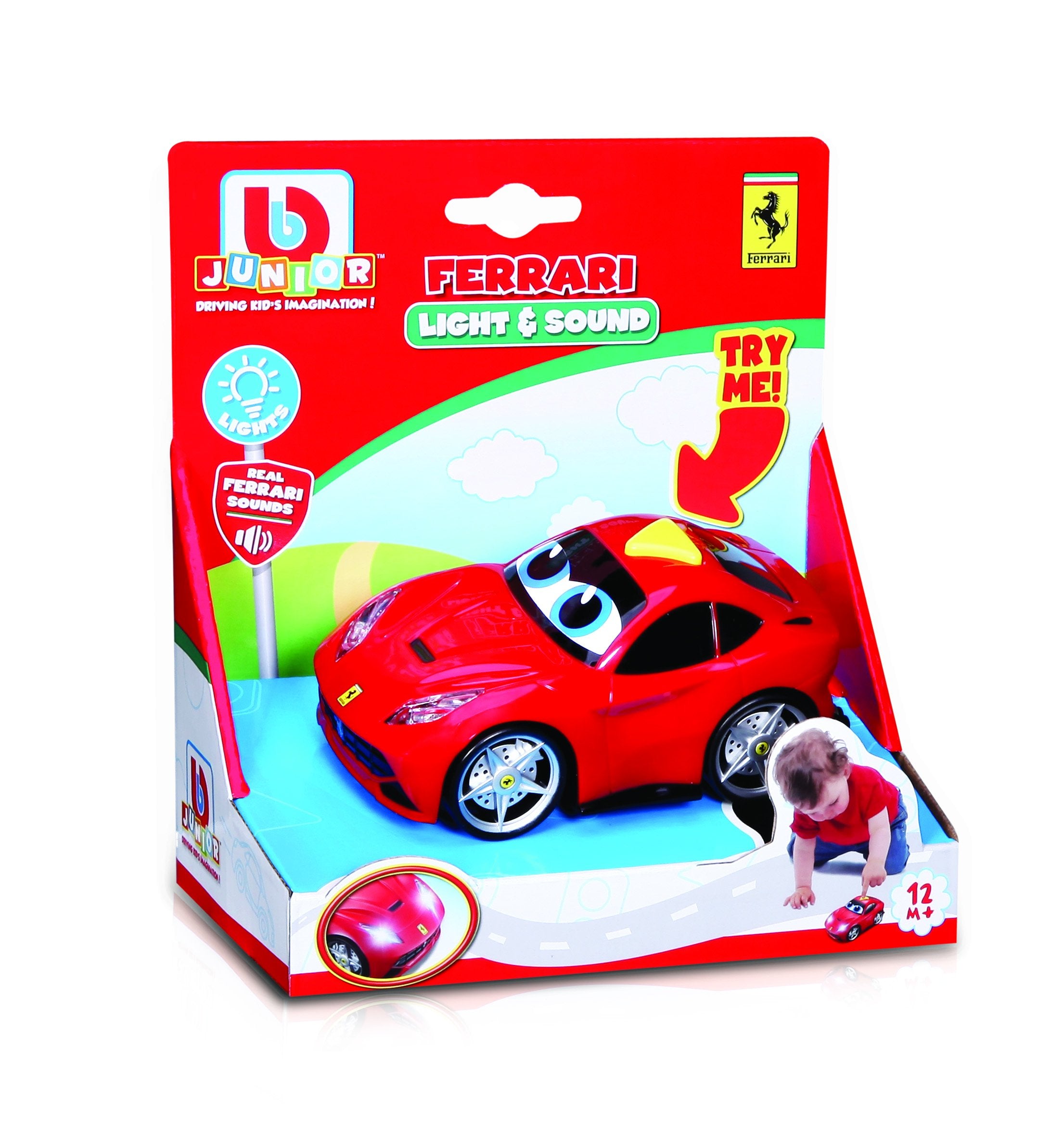 Bburago Junior 16-81003 Ferrari F12berlinetta with Light/Sound Vehicle Toy