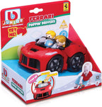 Bburago Bb Junior Ferrari Poppin Drivers Preschool Toy Car, Red