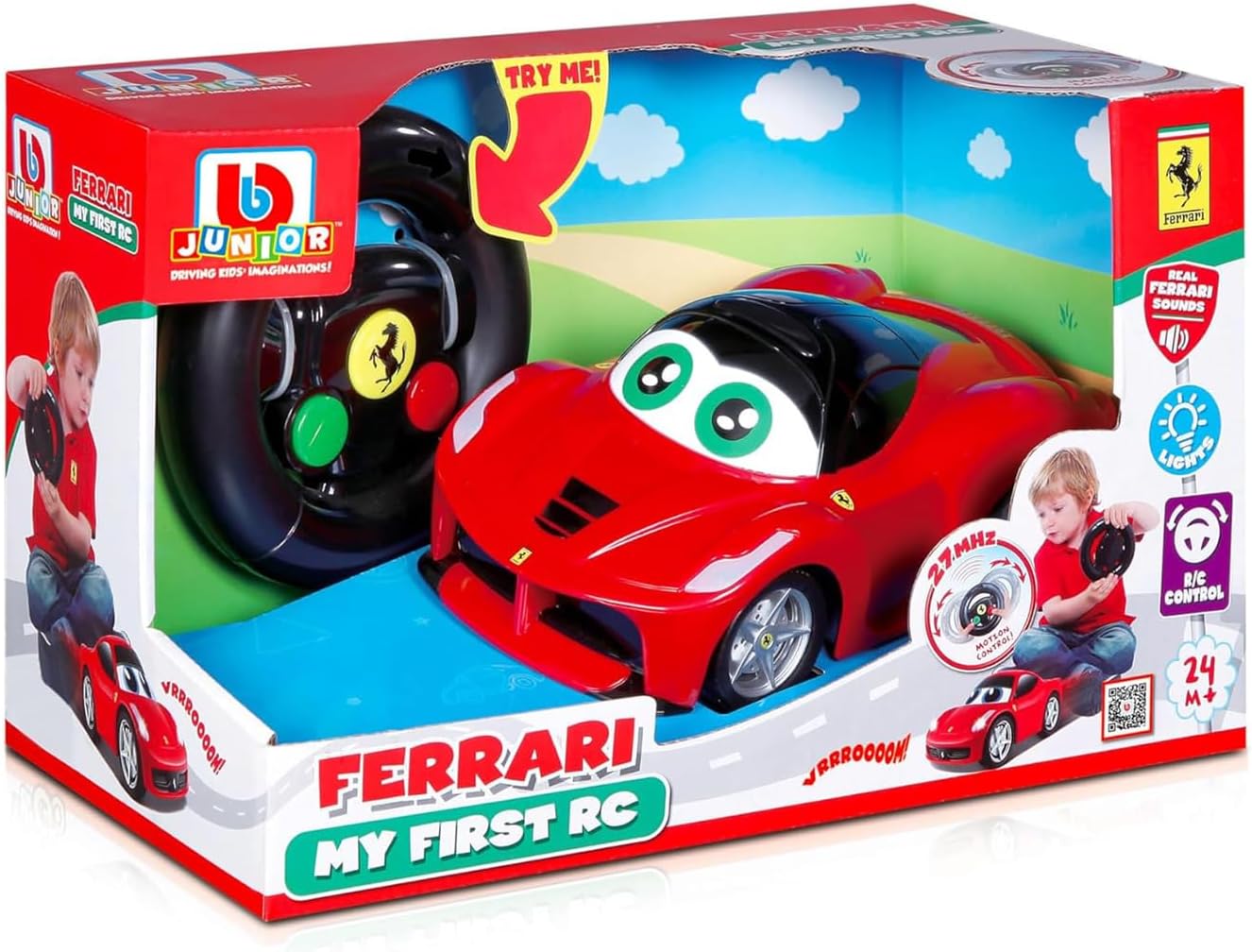 BB Junior Play & Go Ferrari My First R/C Laferrari Vehicle