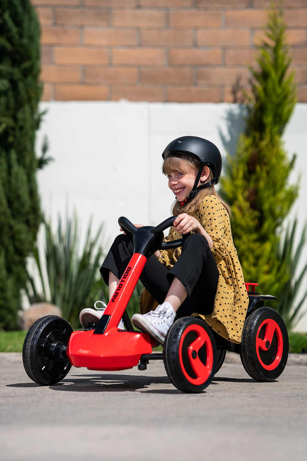 Rollplay 35441 FLEX XL Go Kart Electric Vehicle with 12 Volt Battery, Red