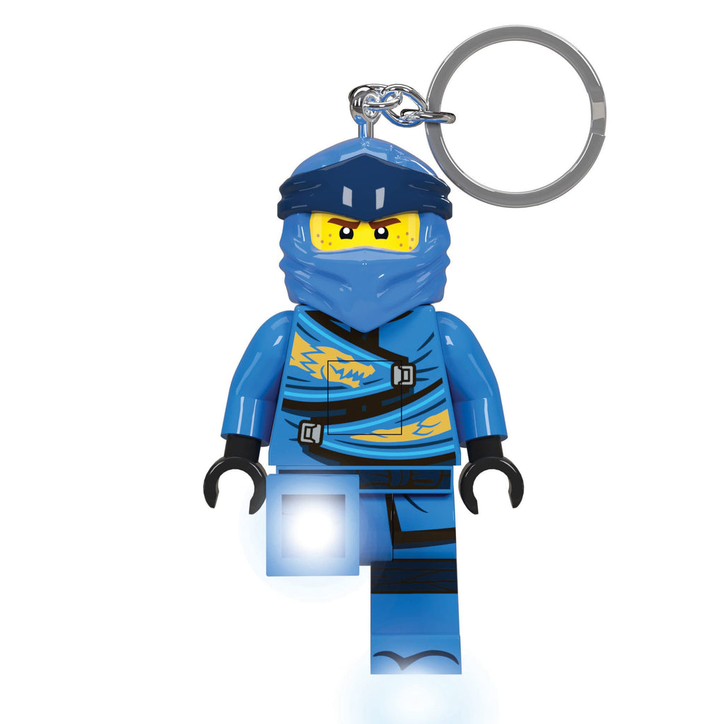 LEGO Ninjago Large 3 Inch Tall Figure Keychain Light - Jay (KE148H)