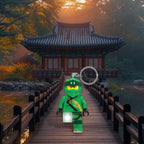 LEGO Ninjago Large 3 Inch Tall Figure Keychain Light - Lloyd (KE150H)