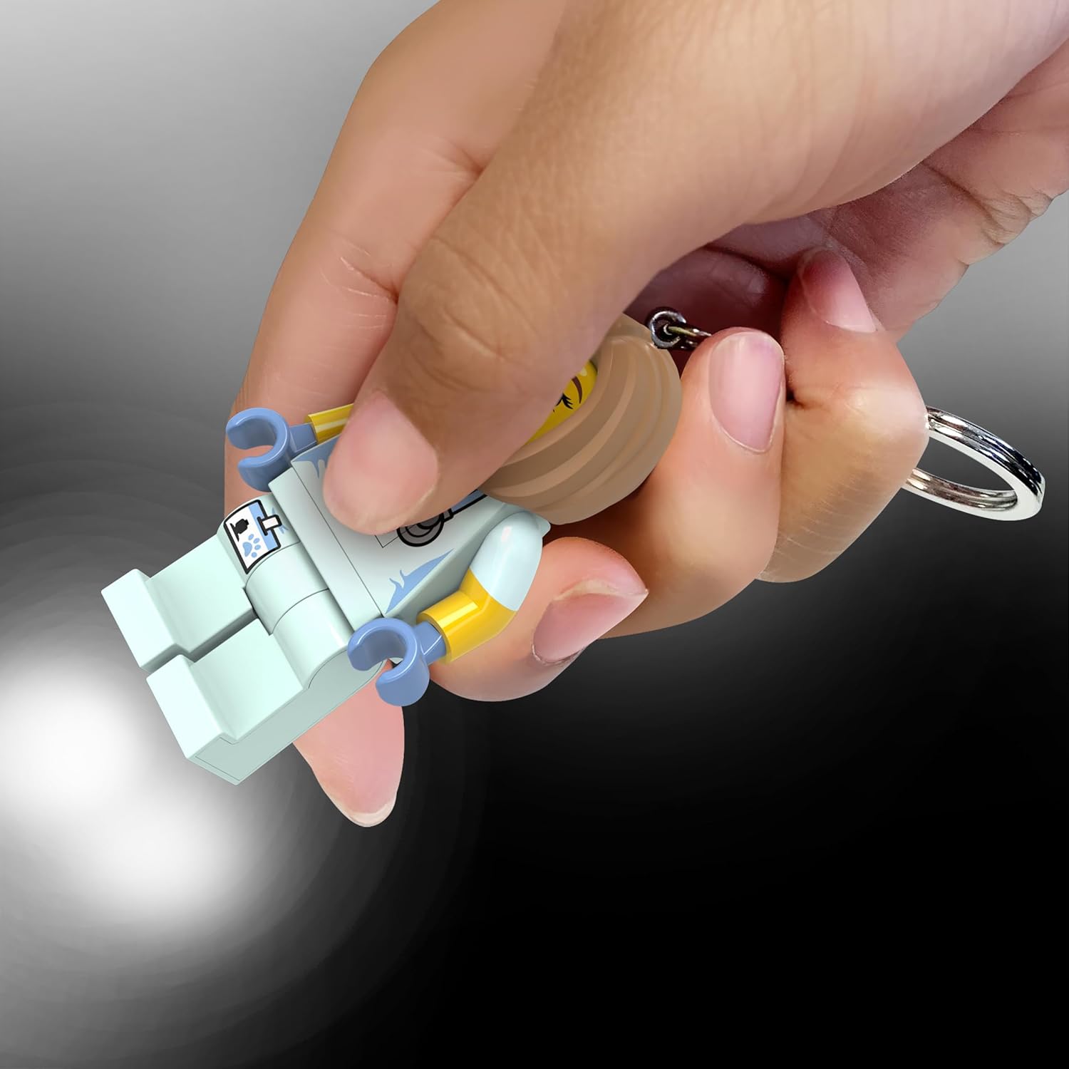 LEGO City Large 3 Inch Tall Figure Keychain Light - Veterinarian/Nurse (KE156H)