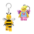 LEGO Butterfly Girl & Bumblebee Girl Keychain Light Bundle