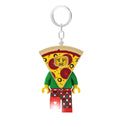 LEGO Minifigures Large 3 Inch Tall Figure Keychain Light - Pizza Costume Guy (KE176H), Bag charm with LED light
