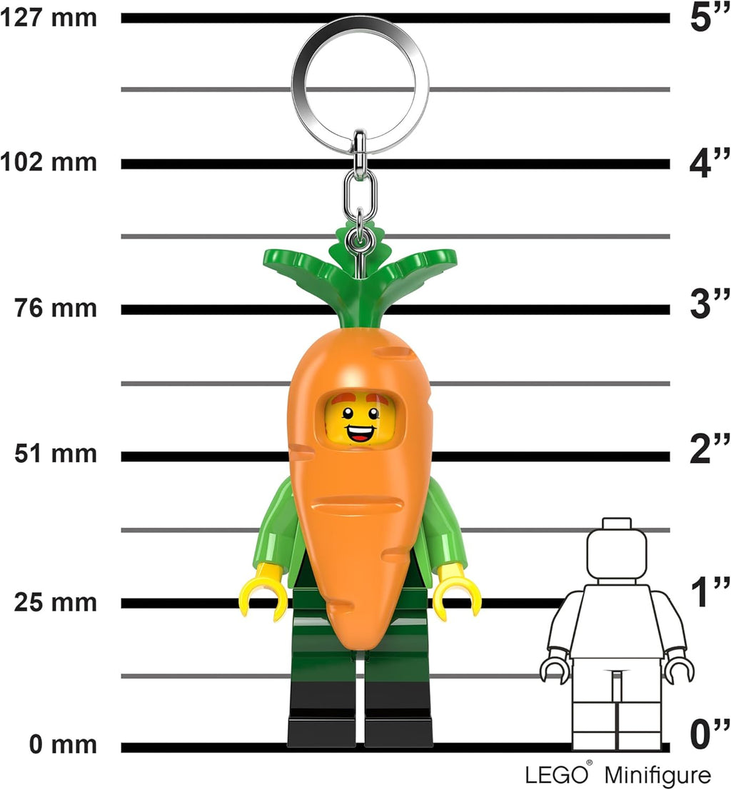 LEGO Chocolate Bunny & Carrot Mascot Keychain Light Bundle