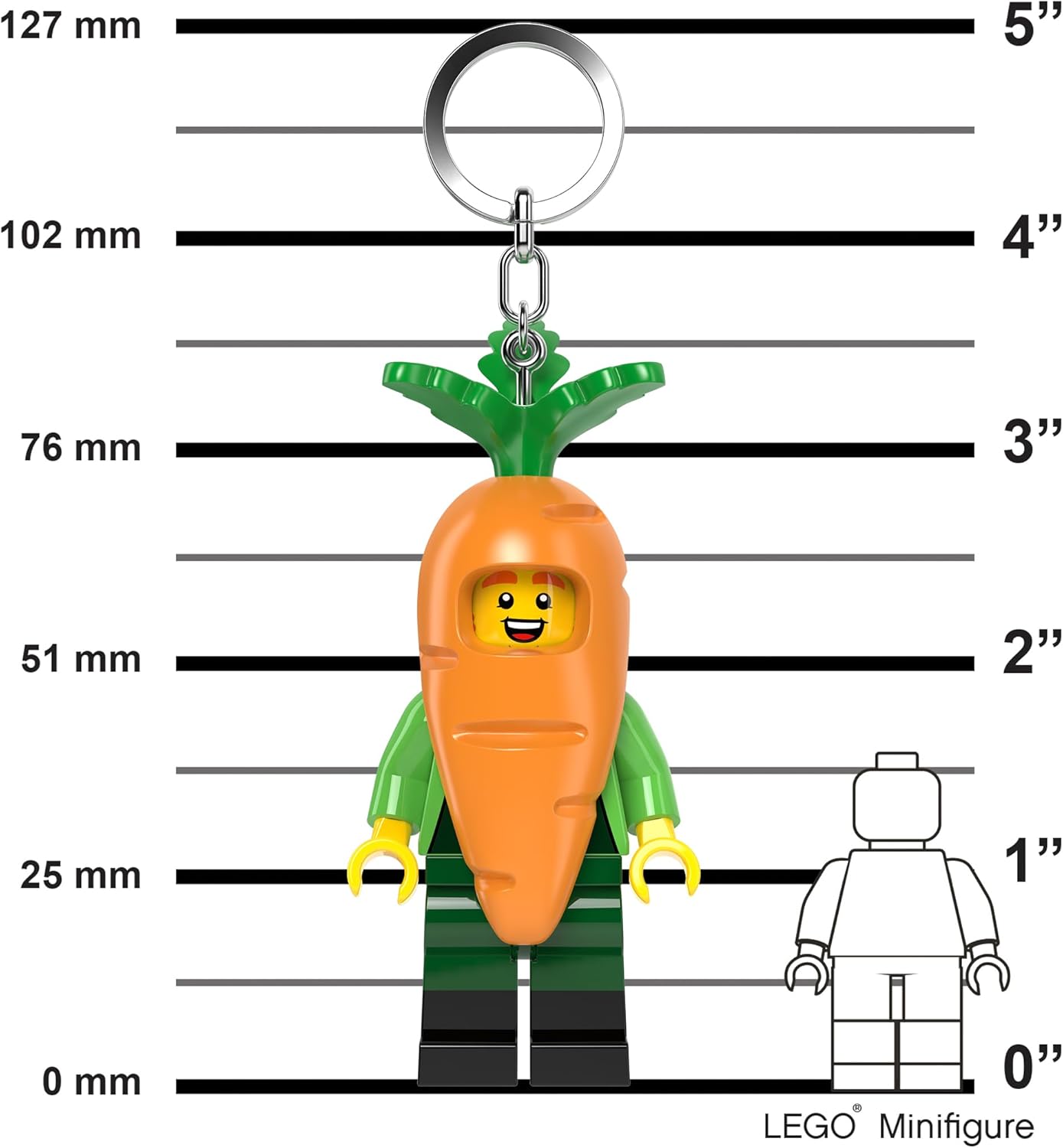 LEGO Chocolate Bunny & Carrot Mascot Keychain Light Bundle