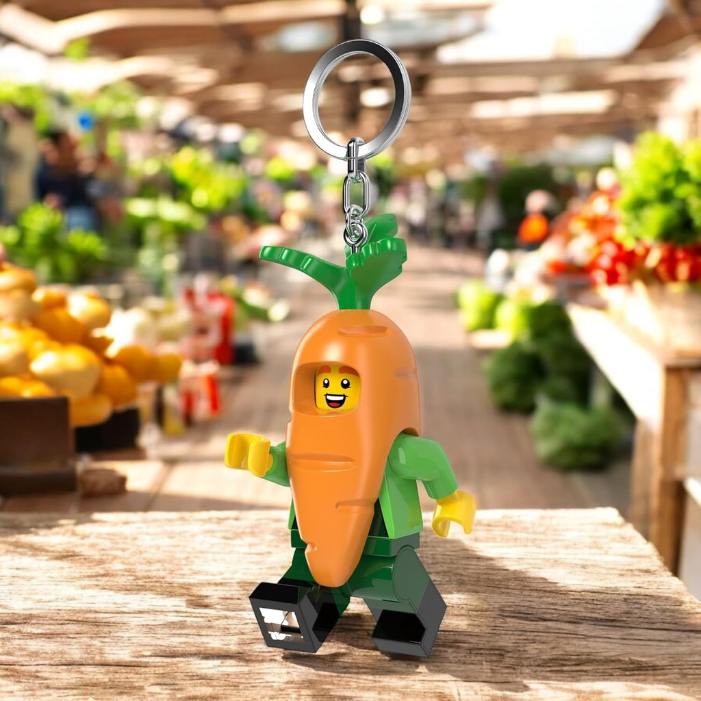 LEGO Chocolate Bunny & Carrot Mascot Keychain Light Bundle