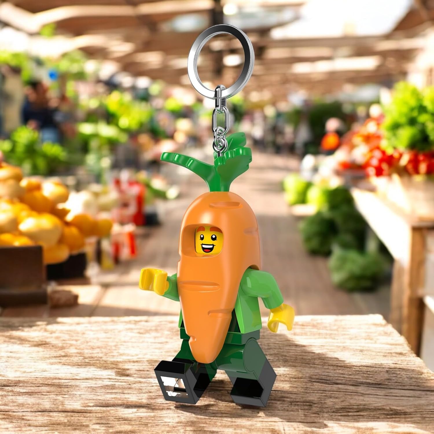 LEGO Chocolate Bunny & Carrot Mascot Keychain Light Bundle