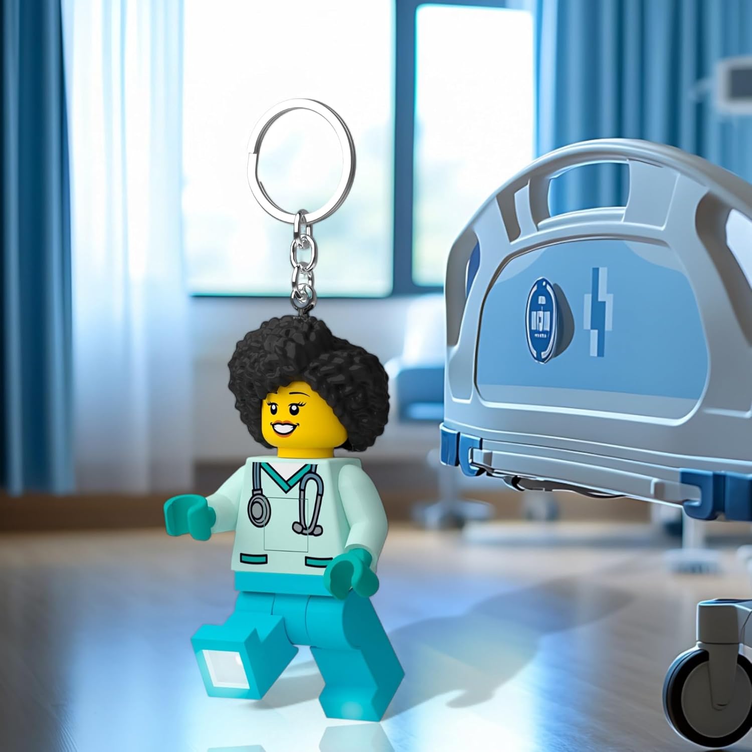 LEGO City Large 3 Inch Tall Figure Keychain Light