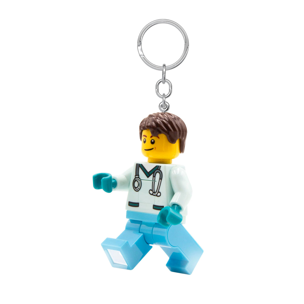 LEGO Minifigures Keychain Light - Male Nurse - 3 Inch Tall Figure (KE194H)