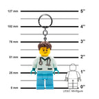 LEGO Minifigures Keychain Light - Male Nurse - 3 Inch Tall Figure (KE194H)