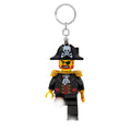 LEGO Minifigures Large 3 Inch Tall Keychain Light - Captain Brickbeard (KE23H), Bag charm with LED light Black