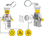LEGO Minifigures Large 3 Inch Tall Figure Keychain Light - Chef (KE24H)
