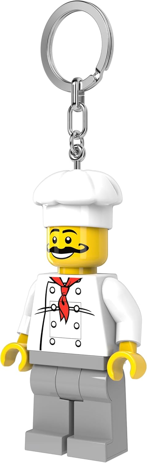 LEGO Minifigures Large 3 Inch Tall Figure Keychain Light - Chef (KE24H)
