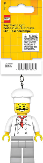 LEGO Minifigures Large 3 Inch Tall Figure Keychain Light - Chef (KE24H)