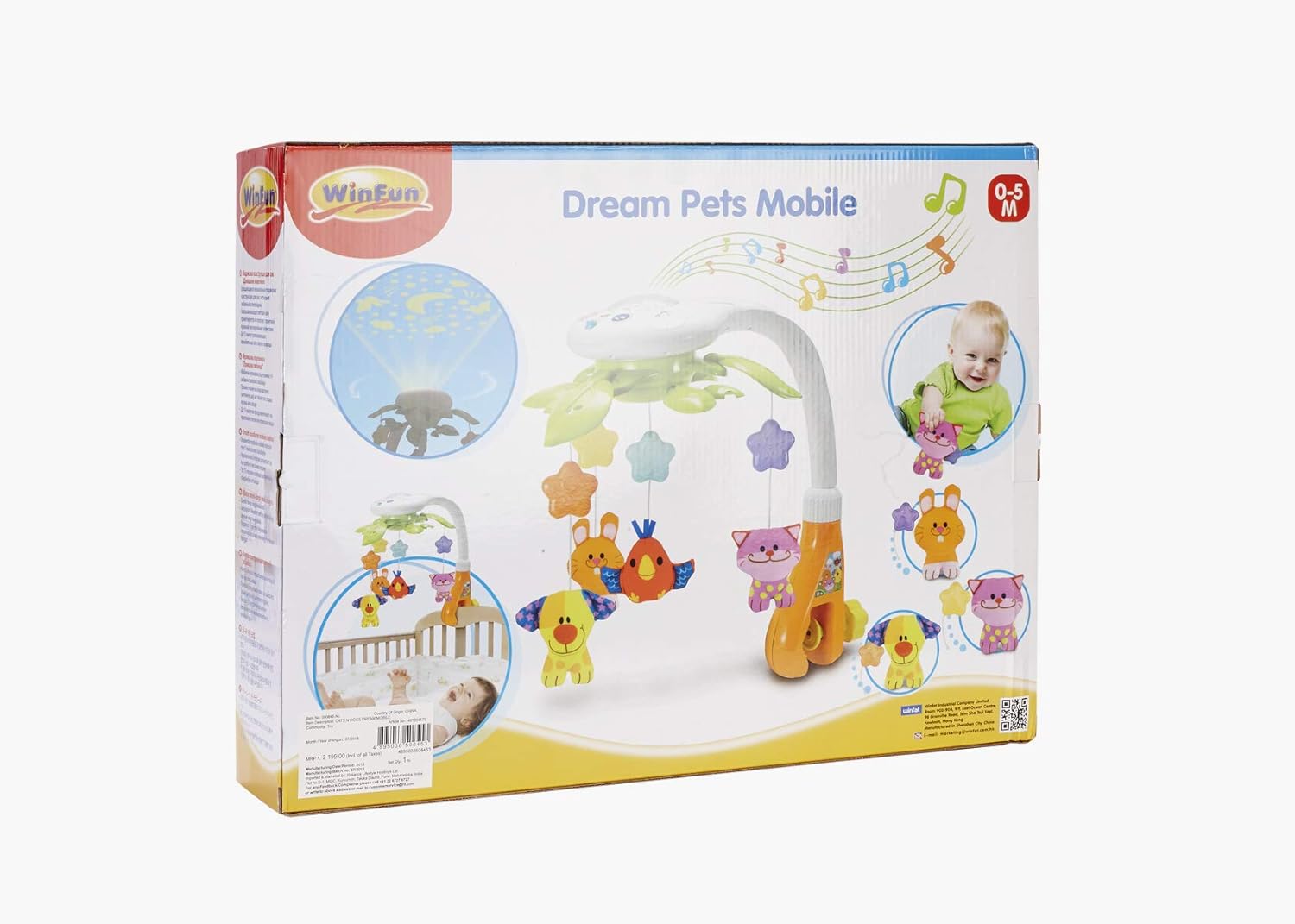 Winfun Dream Pets Mobile, Multicoloured