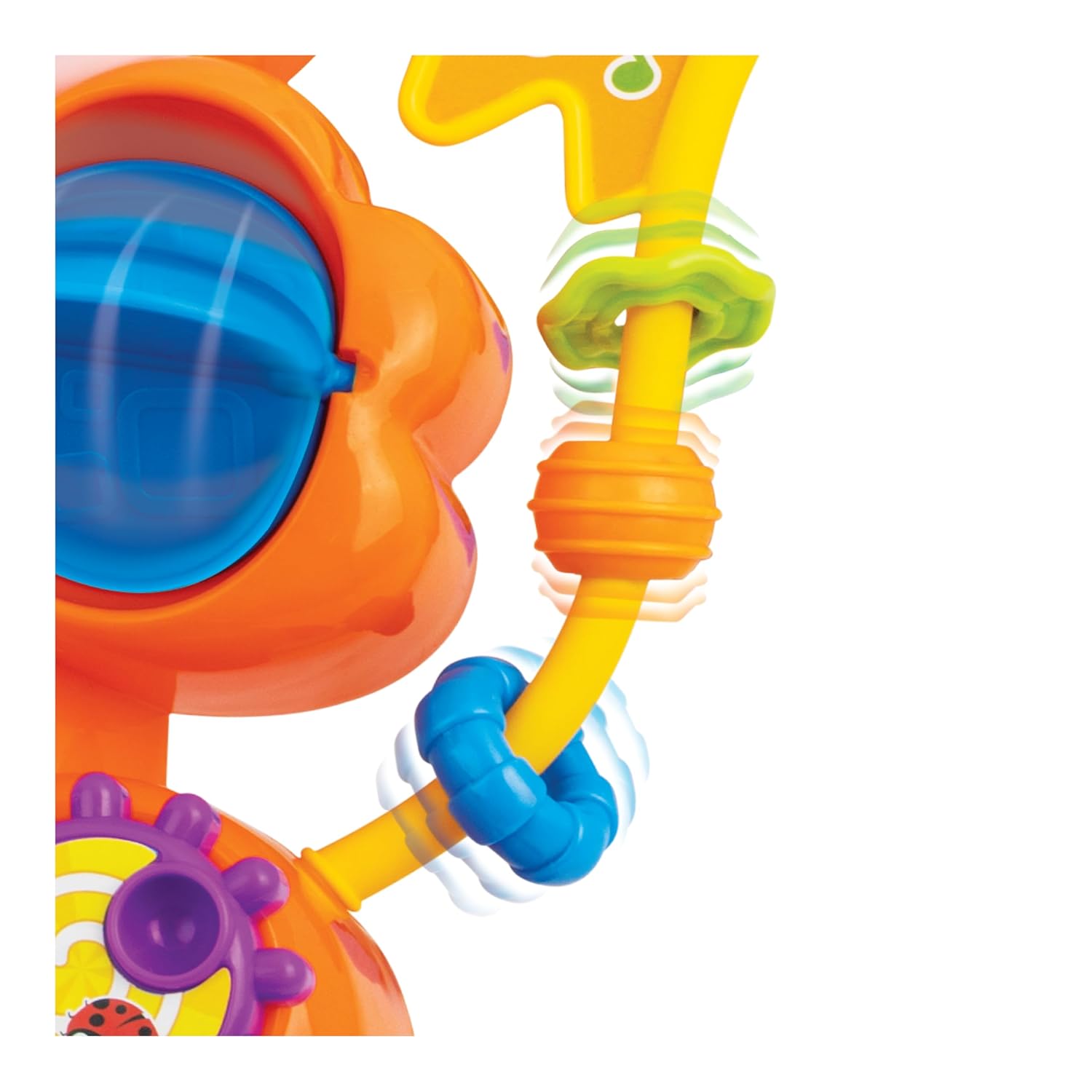 Winfun Grow with Me Fox Walker – 2-in-1 Sit & Play Baby Activity Walker with Lights, Sounds, Mirror, Gears, Beads & Learning Buttons – Developmental Toy for Ages 6–36 Months, Unisex Gift Idea