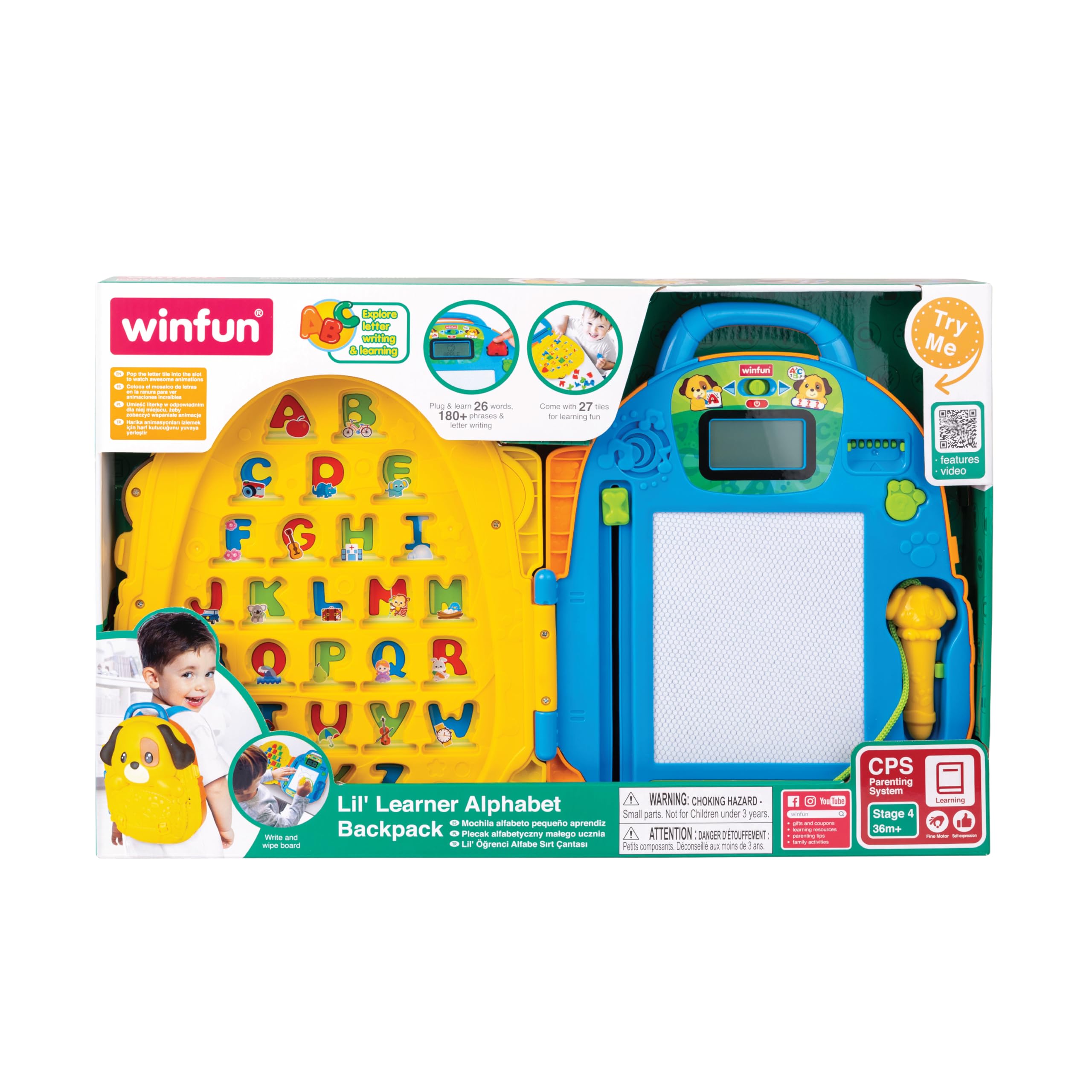 WinFun Learner Alphabet Backpack