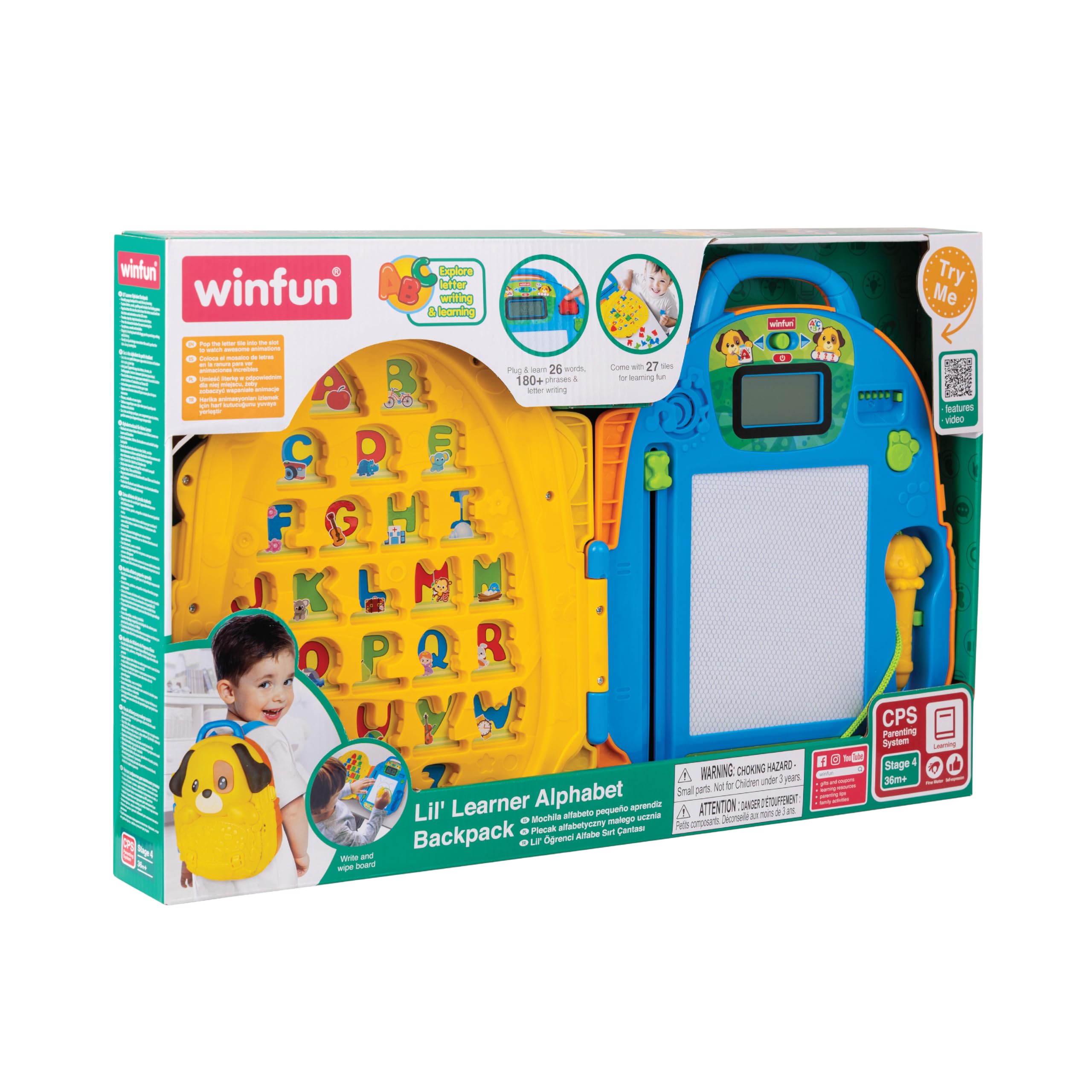 WinFun Learner Alphabet Backpack