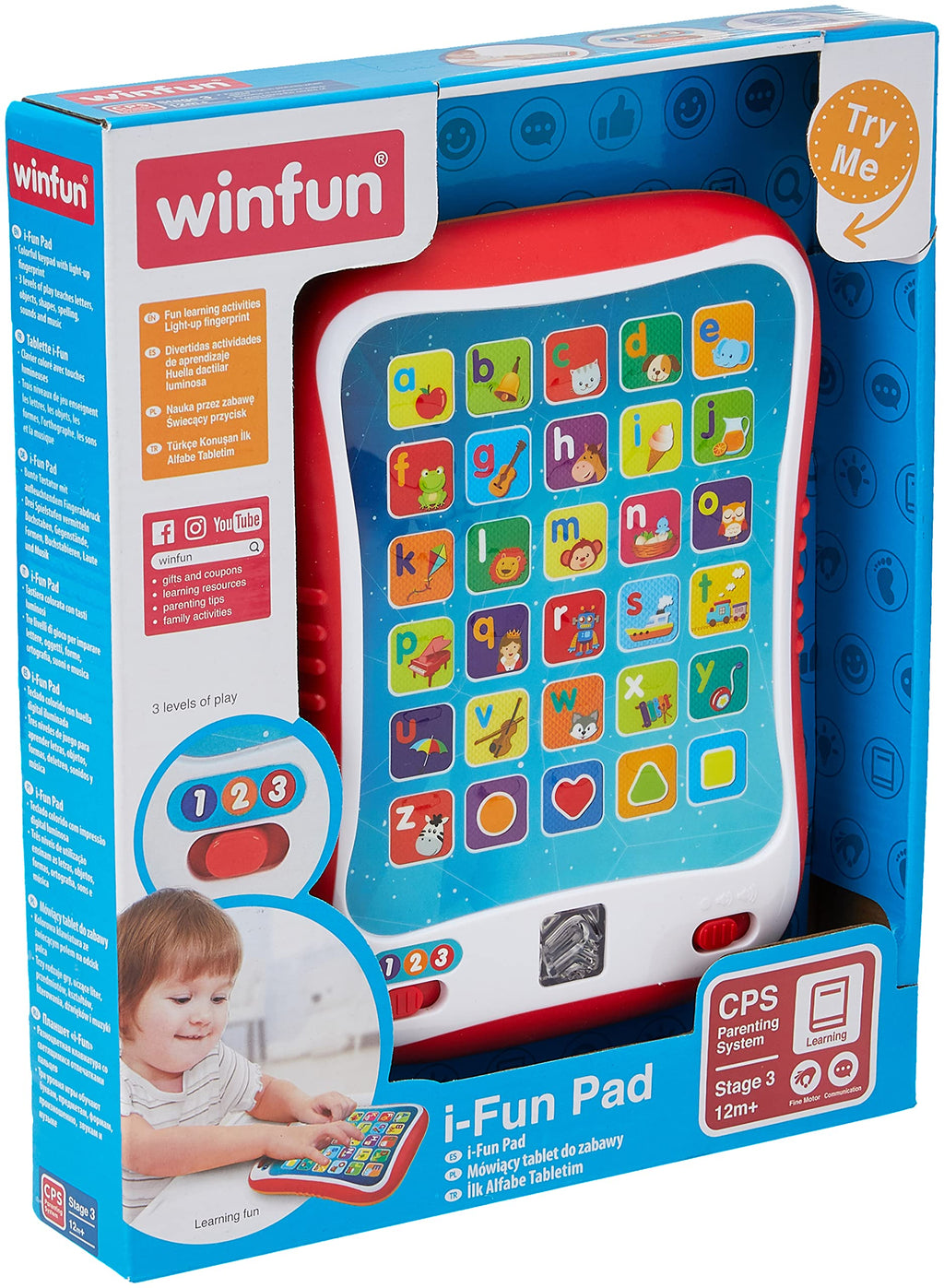 winfun I-Fun Pad Colourful Interactive Keypad Teaches Letters