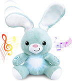 BabyBibi - Peluche de conejito de peluche suave interactivo, 16 pulgadas de alto, juguete Peek a Boo para edades de 6 meses a 5 años