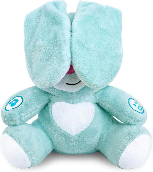 BabyBibi - Peluche de conejito de peluche suave interactivo, 16 pulgadas de alto, juguete Peek a Boo para edades de 6 meses a 5 años