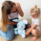 BabyBibi - Peluche de conejito de peluche suave interactivo, 16 pulgadas de alto, juguete Peek a Boo para edades de 6 meses a 5 años