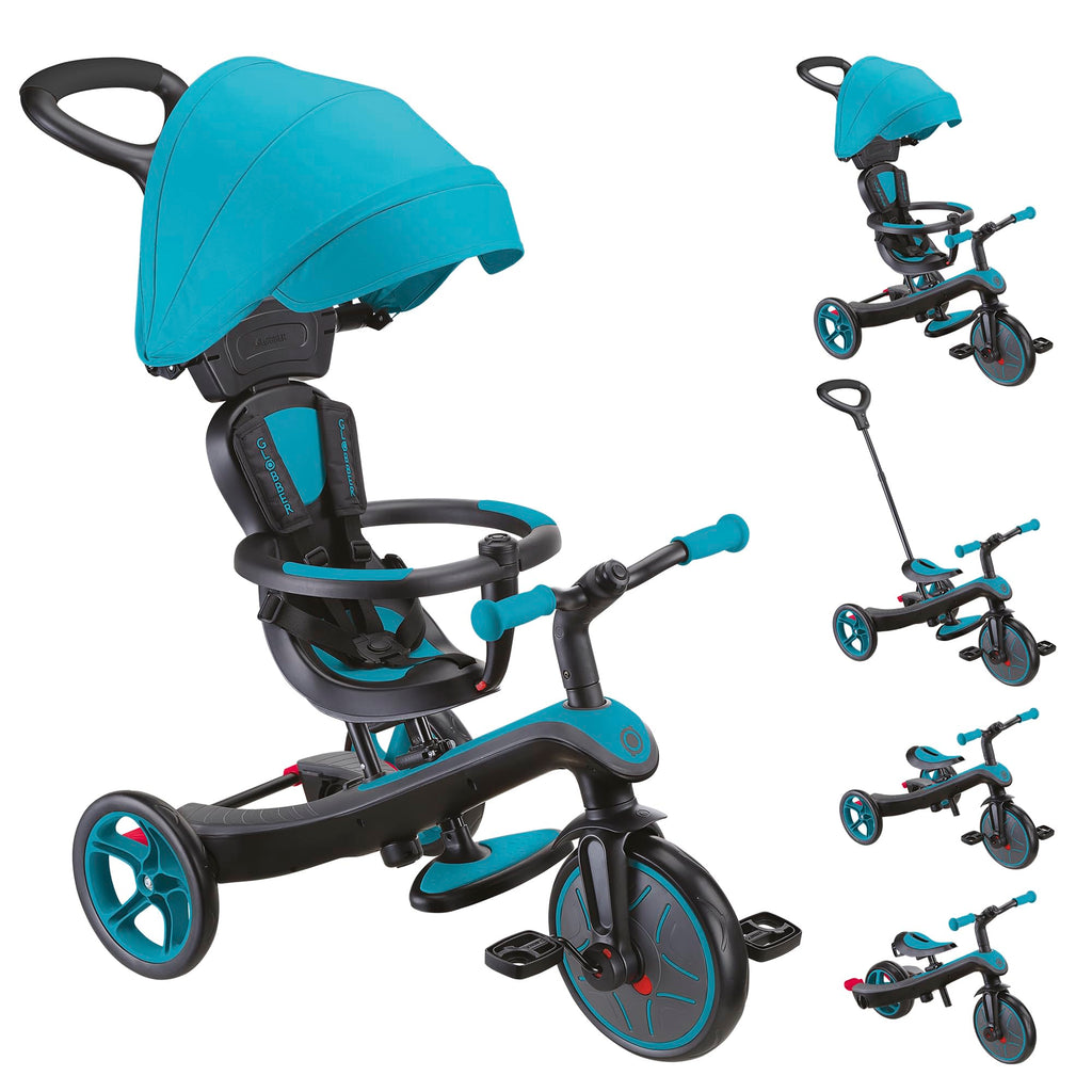 Globber - 4-in-1 Tricycle Explorer - Scalable tricycle and balance bike