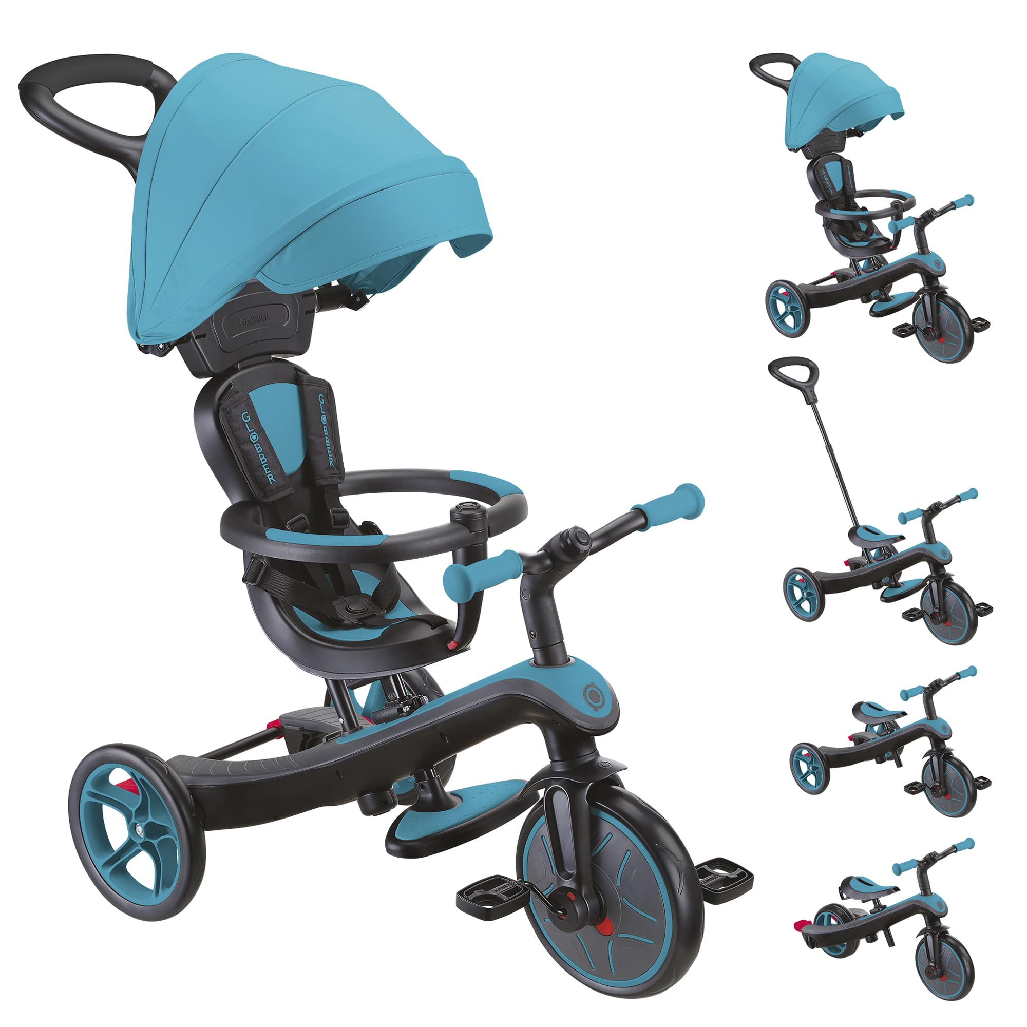 Globber - 4-in-1 Tricycle Explorer - Scalable tricycle and balance bike