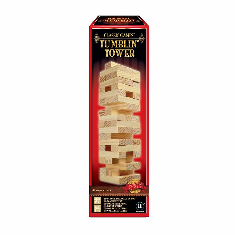 Classic Games Tumbling Tower Stacking Game by Ambassador Premium Quality