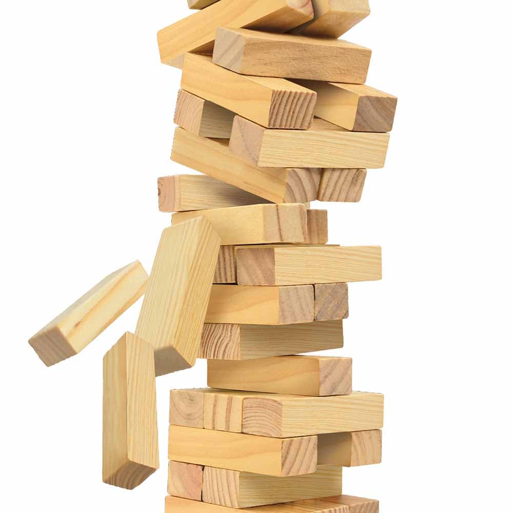 Classic Games Tumbling Tower Stacking Game by Ambassador Premium Quality