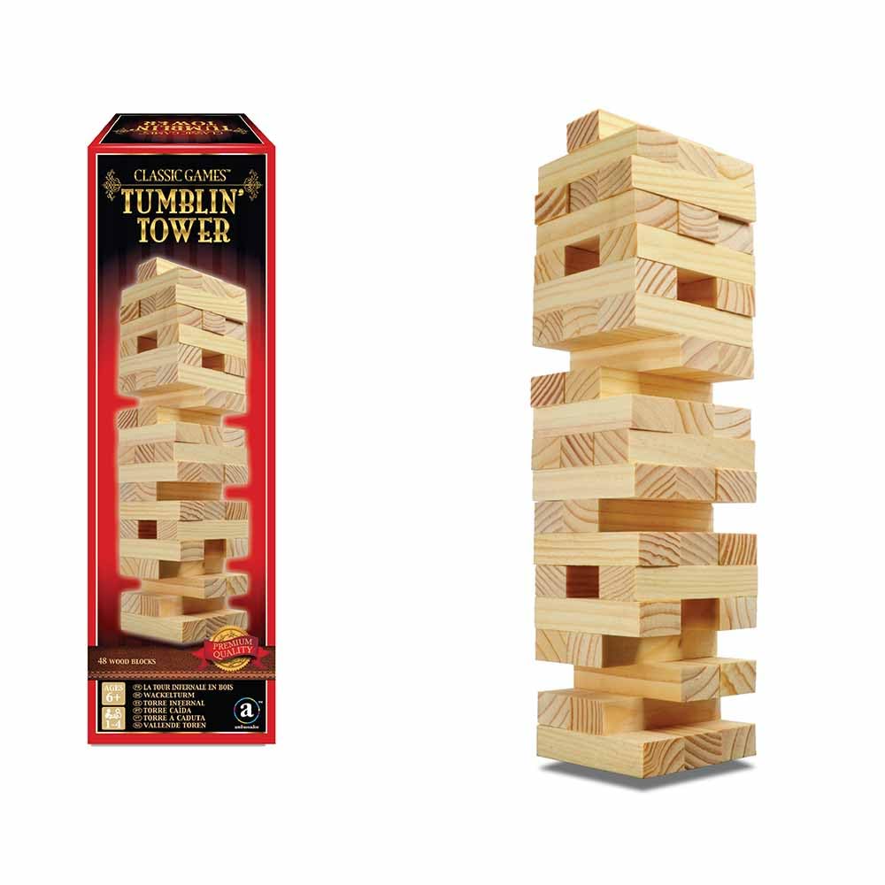 Classic Games Tumbling Tower Stacking Game by Ambassador Premium Quality