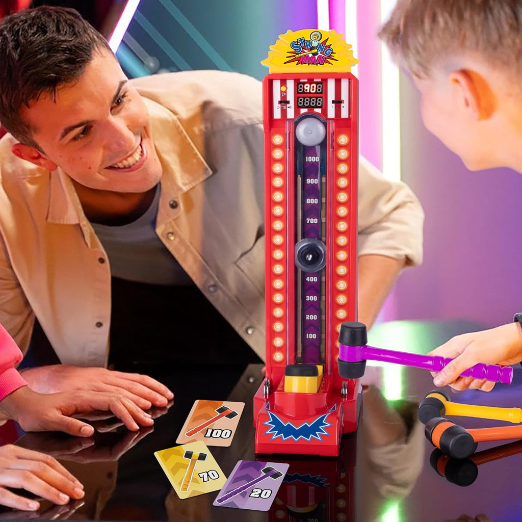 #winning Electronic Arcade Strongman Desktop High Striker Strength Tester Game