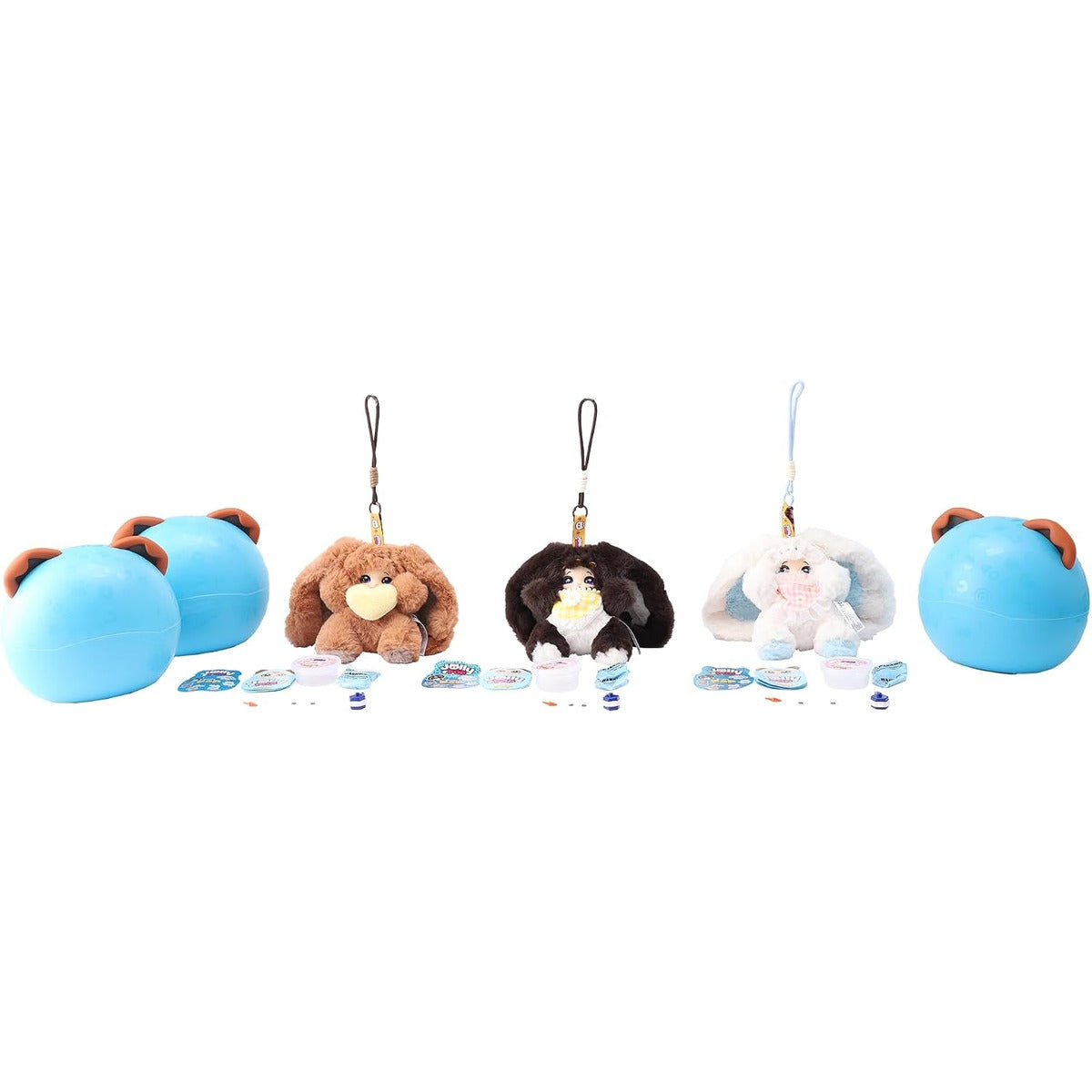 JollyPop Puppy FunPop S1 for Kids, Collectible Plush Toy Includes Plush Charm, Dress-Up Accessories, Character Cards