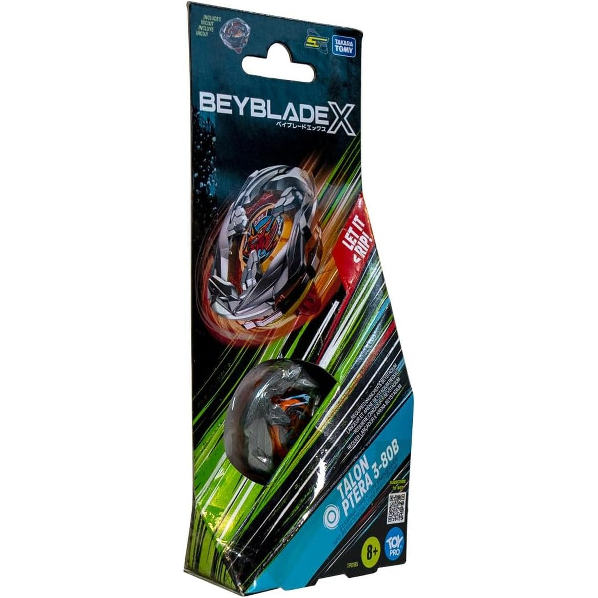 Beyblade Takara Tomy Beyblade X Talon Ptera 3-80B, Balance Type Top with Customizable Parts, Bey Toy for 8+ Year Old Boys and