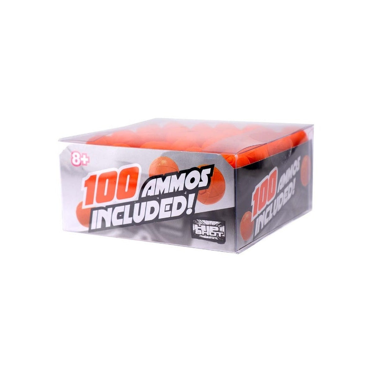 Hip Shot, Ammo Refill Pack 100pcs Foam Balls for Toy for Kids, Blasters, Soft Safe Lightweight Play Accessories Box for Outdoor and Indoor Play