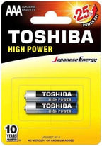 TOSHIBA High Power Alkaline AAA - 2 Battery Pack