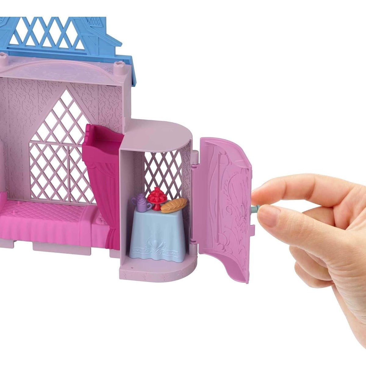 Mattel Disney Frozen Toys, Anna Doll House Stackable Castle with Small Doll