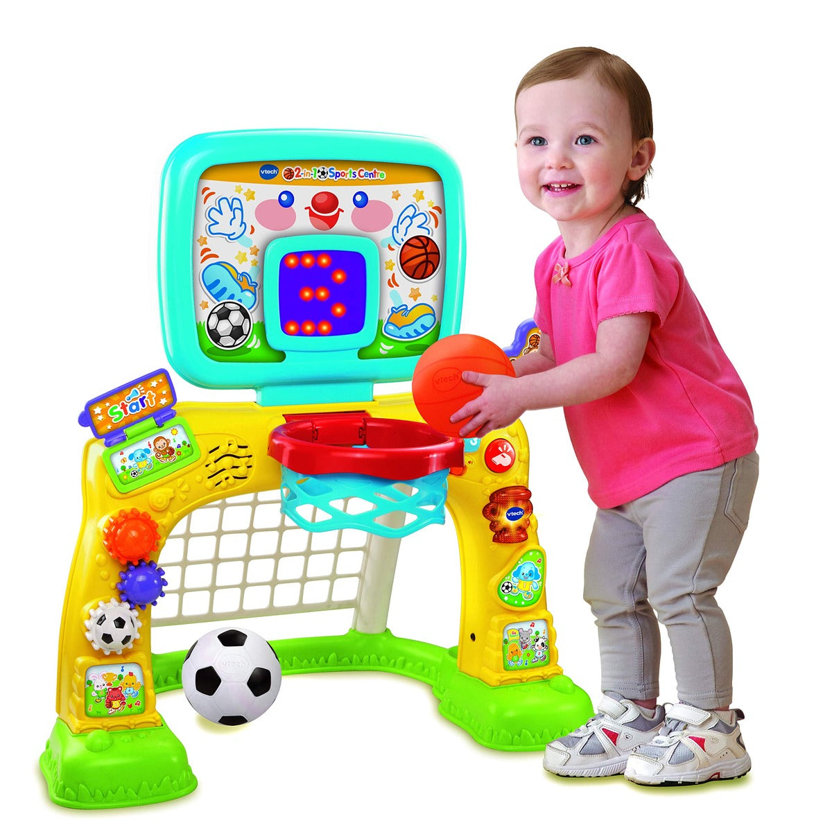 VTech 2-in-1 Sports Centre, Baby Interactive Toy with Colours and Sounds