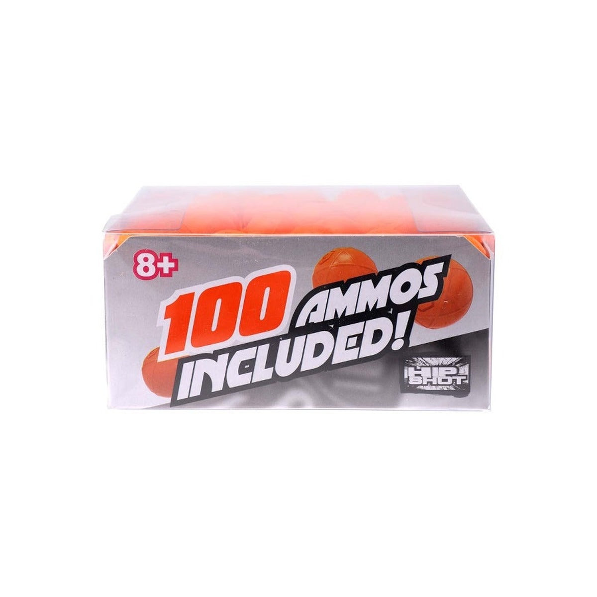 Hip Shot, Ammo Refill Pack 100pcs Foam Balls for Toy for Kids, Blasters, Soft Safe Lightweight Play Accessories Box for Outdoor and Indoor Play