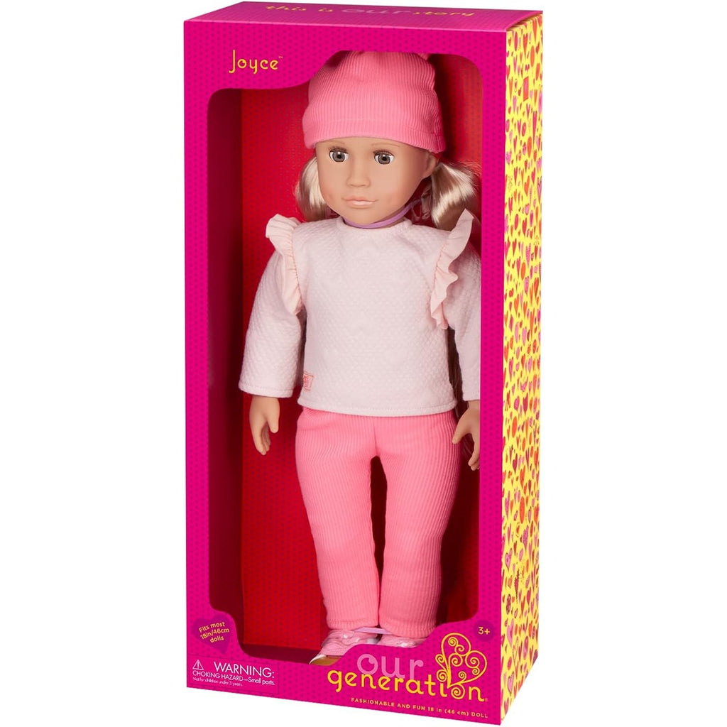Our Generation Joyce Doll with Sweatsuit and Beanie Hat, Multicolor
