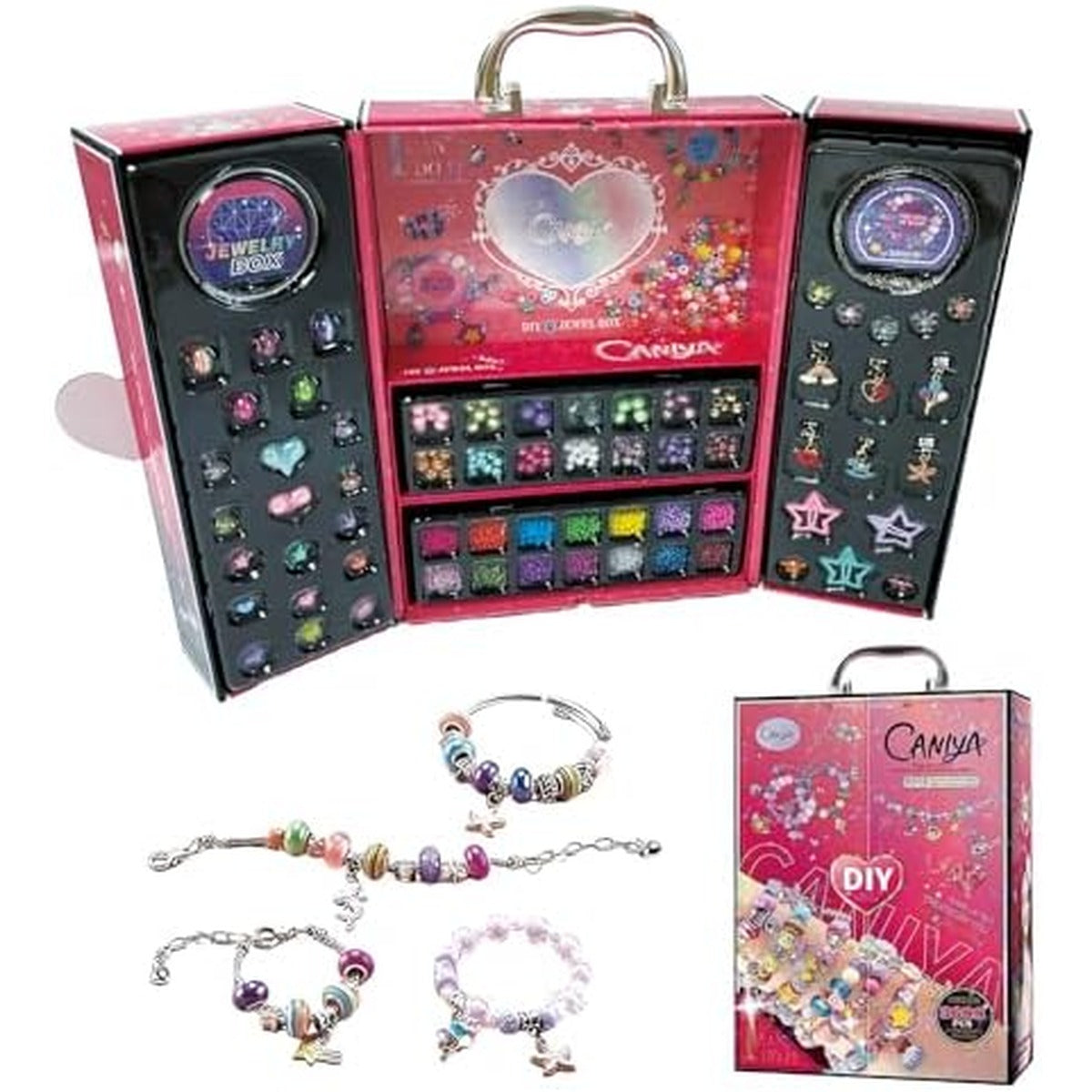 CANIYA 3688PCS Charm Beads Bracelet Making Kit for Girls, 6