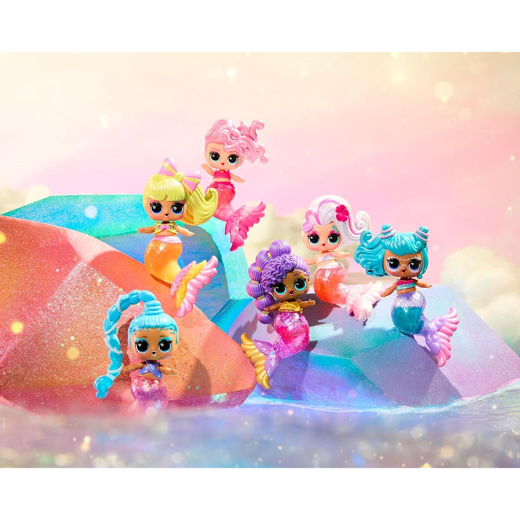 LOL Surprise Mermaids Makeover Magic Tots with DIY Wearable Lip Gloss Makeup for You and Your Doll, Fun Water Play, Gift for Kids Ages 4+